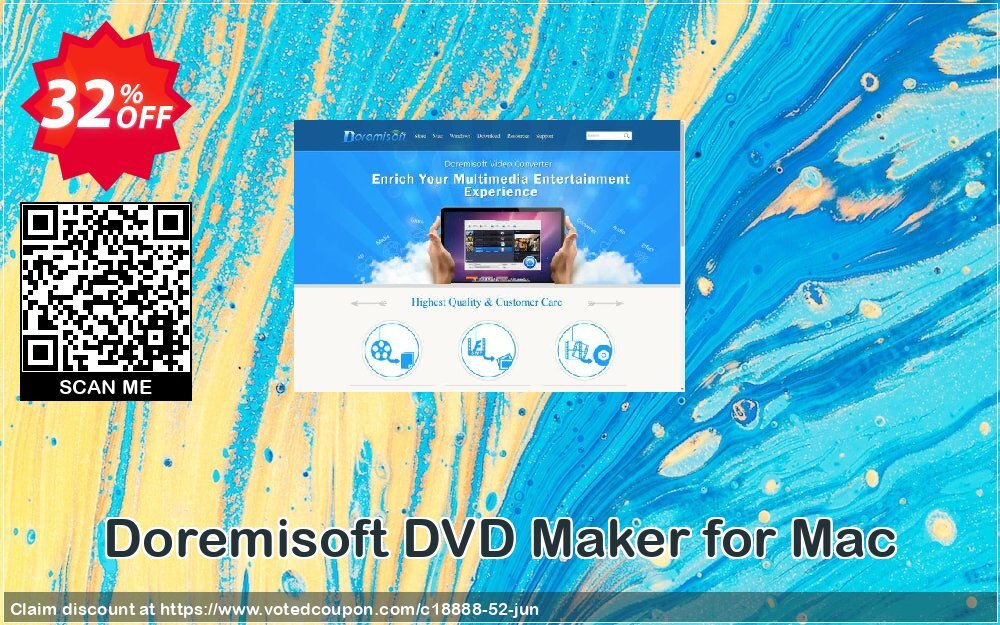 Doremisoft DVD Maker for MAC Coupon, discount Doremisoft Software promotion (18888). Promotion: Doremisoft Software coupon