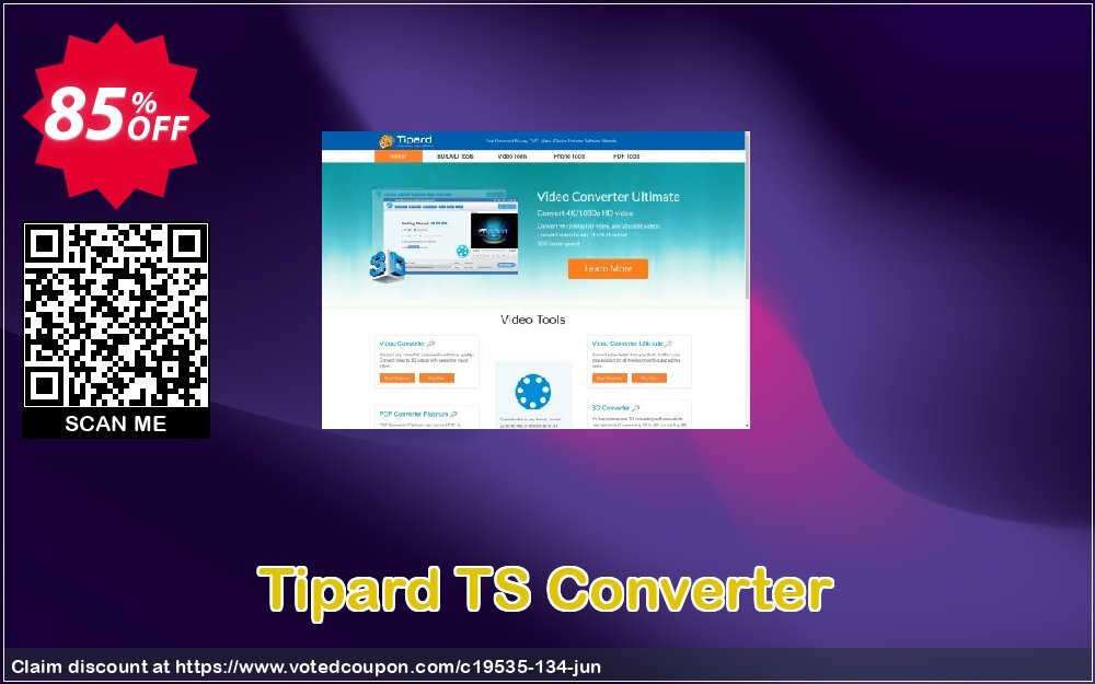 Tipard TS Converter Coupon, discount Tipard TS Converter wondrous sales code 2024. Promotion: 50OFF Tipard