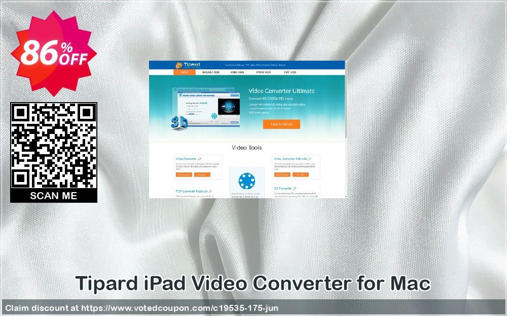 Tipard iPad Video Converter for MAC Coupon, discount Tipard iPad Video Converter for Mac fearsome deals code 2024. Promotion: 50OFF Tipard
