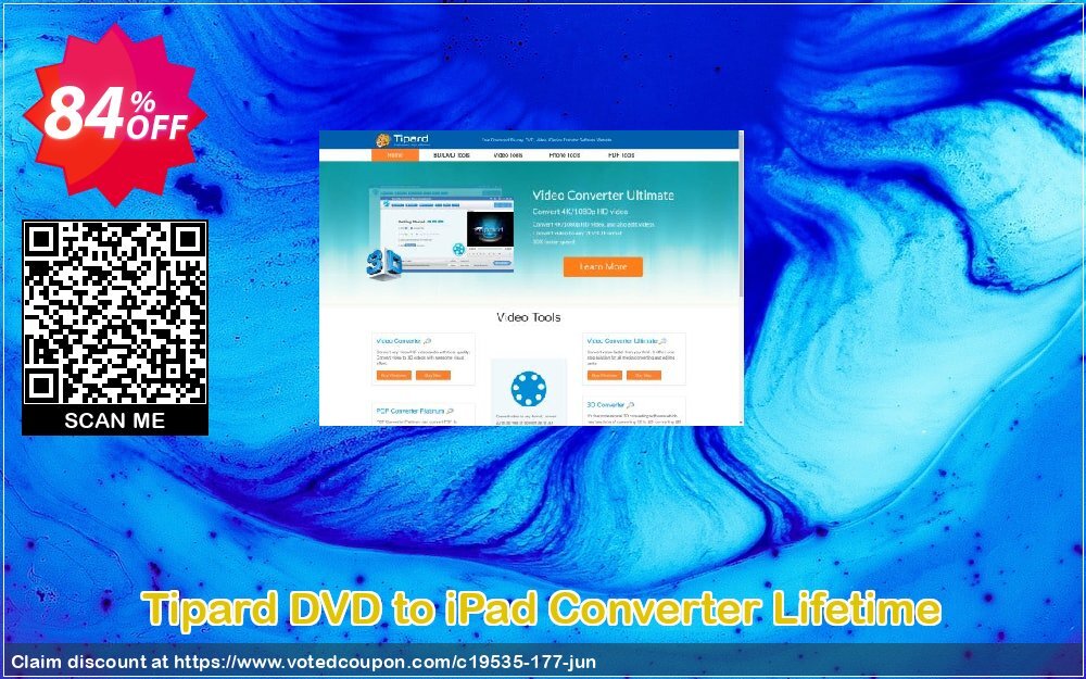 Tipard DVD to iPad Converter Lifetime Coupon, discount Tipard DVD to iPad Converter amazing promotions code 2024. Promotion: 50OFF Tipard