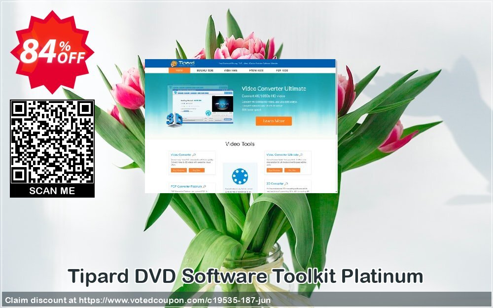 Tipard DVD Software Toolkit Platinum Coupon, discount Tipard DVD Software Toolkit Platinum amazing promotions code 2024. Promotion: 50OFF Tipard