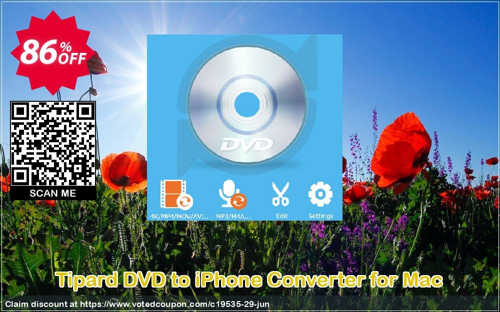 Tipard DVD to iPhone Converter for MAC Coupon, discount 50OFF Tipard. Promotion: 50OFF Tipard