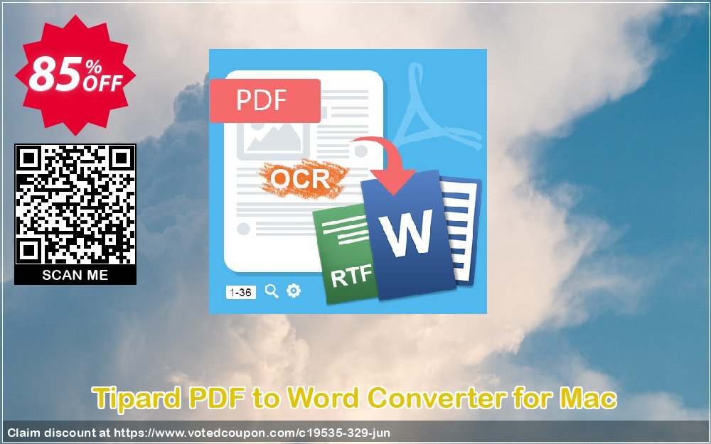 Tipard PDF to Word Converter for MAC Coupon, discount Tipard PDF Converter for Mac stirring offer code 2024. Promotion: 50OFF Tipard