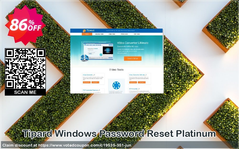 Tipard WINDOWS Password Reset Platinum Coupon Code Jun 2024, 86% OFF - VotedCoupon