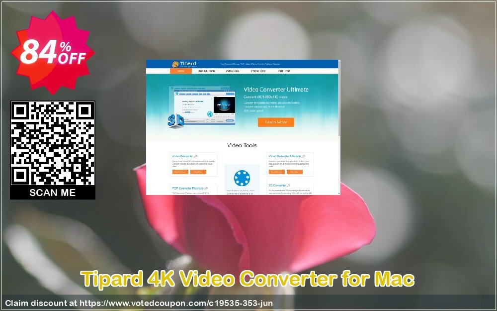 Tipard 4K Video Converter for MAC Coupon, discount 50OFF Tipard. Promotion: 50OFF Tipard