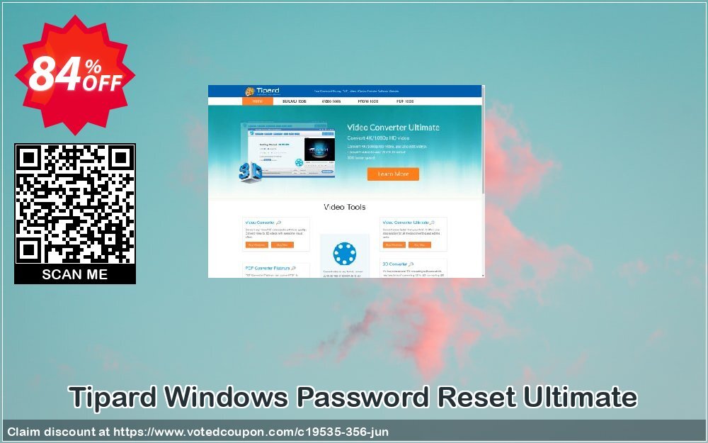 Tipard WINDOWS Password Reset Ultimate Coupon, discount 50OFF Tipard. Promotion: 50OFF Tipard