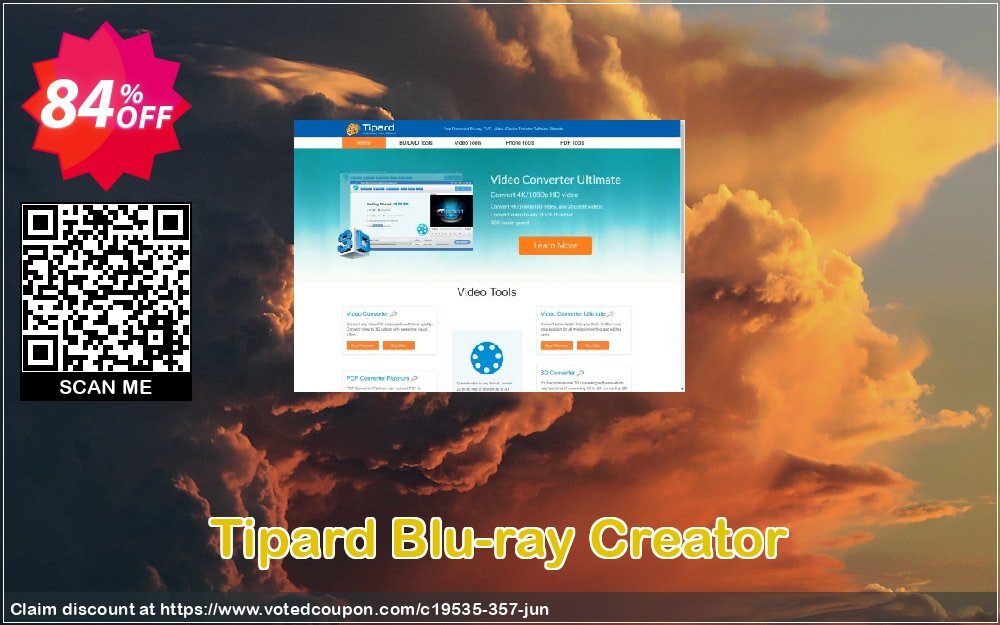 Tipard Blu-ray Creator Coupon, discount 50OFF Tipard. Promotion: 50OFF Tipard