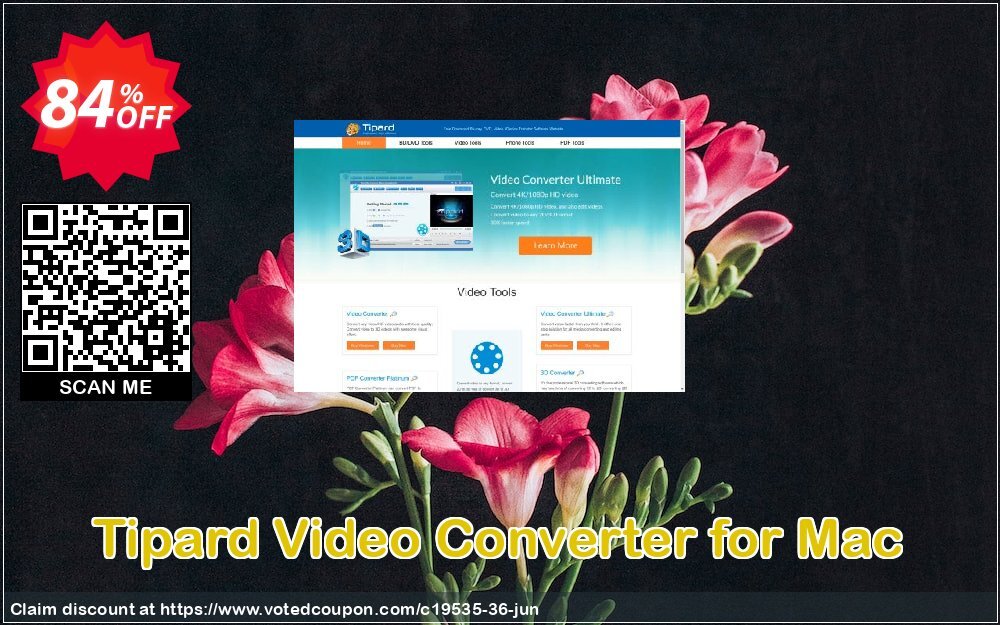 Tipard Video Converter for MAC Coupon Code Jun 2024, 84% OFF - VotedCoupon