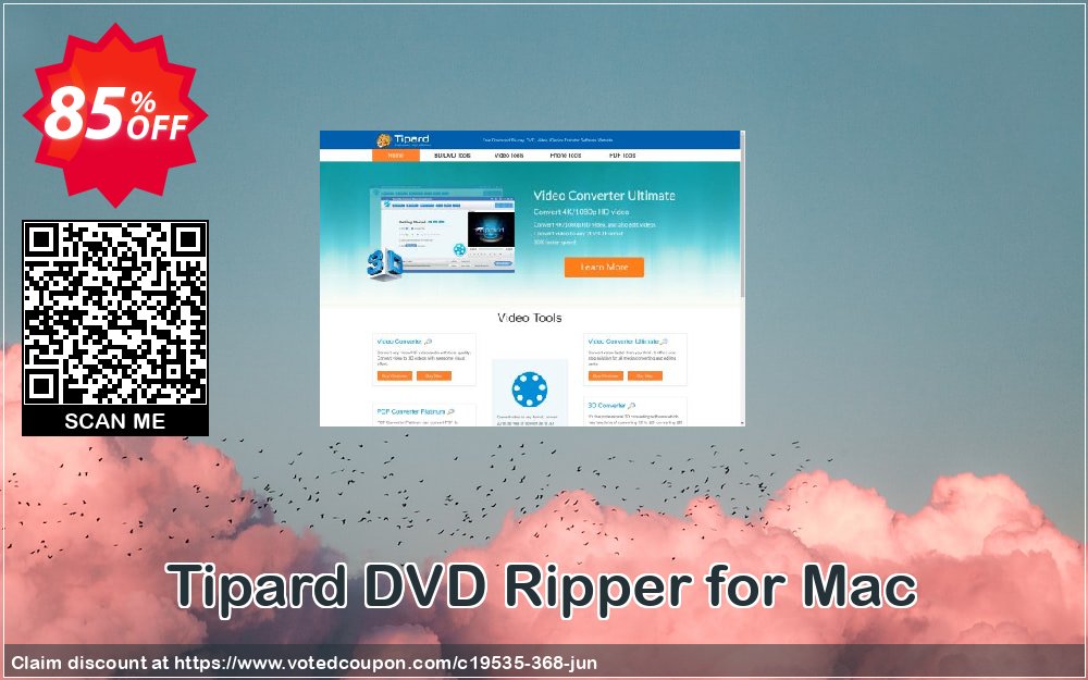 Tipard DVD Ripper for MAC Coupon, discount 50OFF Tipard. Promotion: 50OFF Tipard