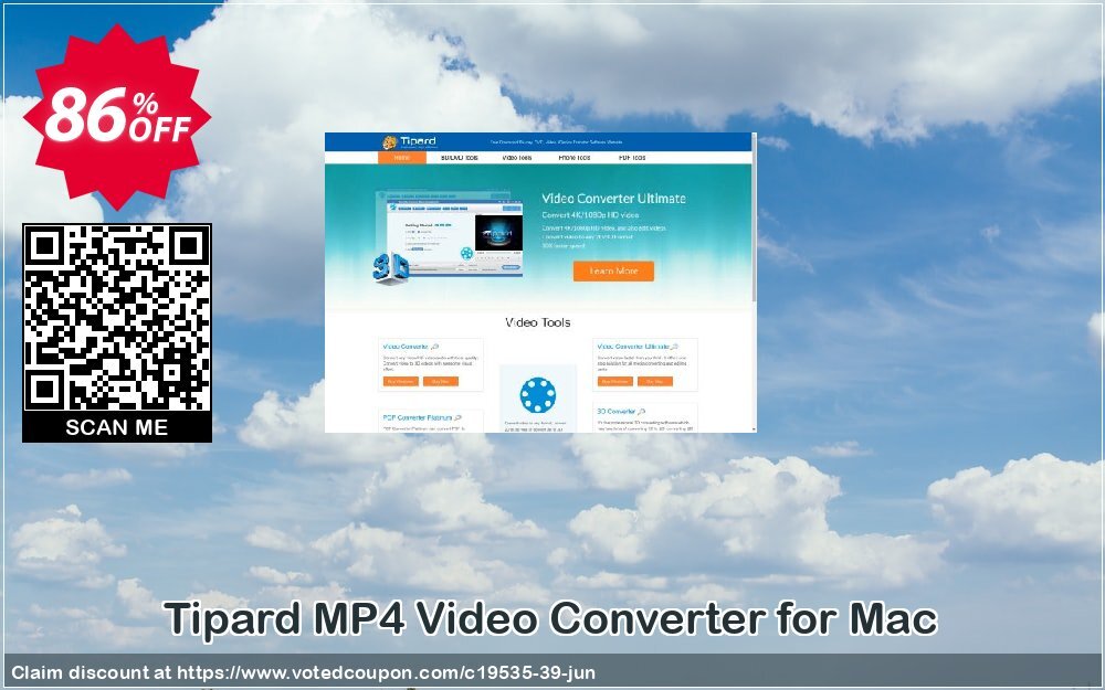 Tipard MP4 Video Converter for MAC Coupon, discount 50OFF Tipard. Promotion: 50OFF Tipard