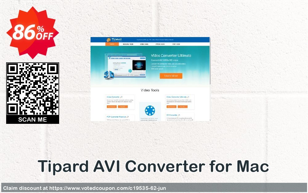 Tipard AVI Converter for MAC Coupon, discount 50OFF Tipard. Promotion: 50OFF Tipard