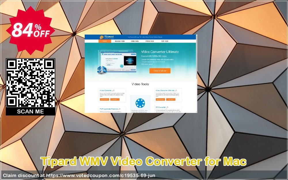 Tipard WMV Video Converter for MAC Coupon, discount Tipard WMV Video Converter for Mac super discounts code 2024. Promotion: 50OFF Tipard
