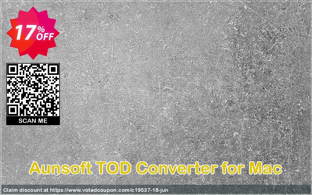 Aunsoft TOD Converter for MAC Coupon, discount ifonebox AunTec coupon code 19537. Promotion: ifonebox AunTec discount code (19537)