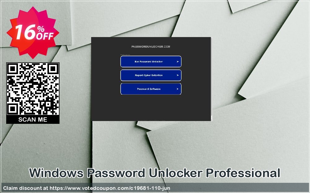 WINDOWS Password Unlocker Professional Coupon, discount Password Unlocker Studio coupons (19681). Promotion: Password Unlocker coupon codes (19681)