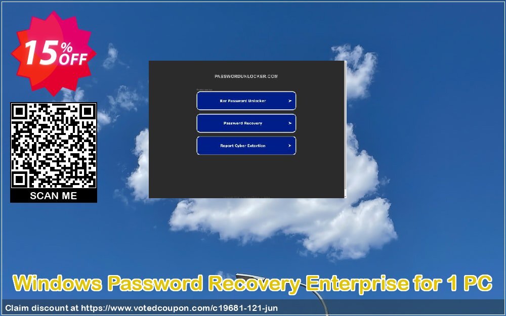 WINDOWS Password Recovery Enterprise for 1 PC Coupon, discount Password Unlocker Studio coupons (19681). Promotion: Password Unlocker coupon codes (19681)