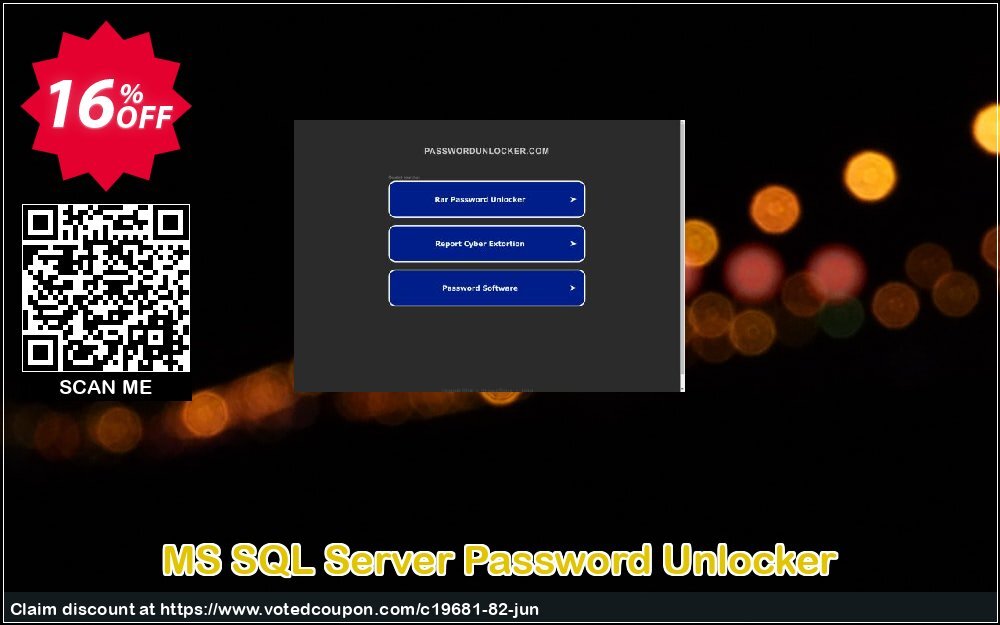 MS SQL Server Password Unlocker Coupon, discount Password Unlocker Studio coupons (19681). Promotion: Password Unlocker coupon codes (19681)