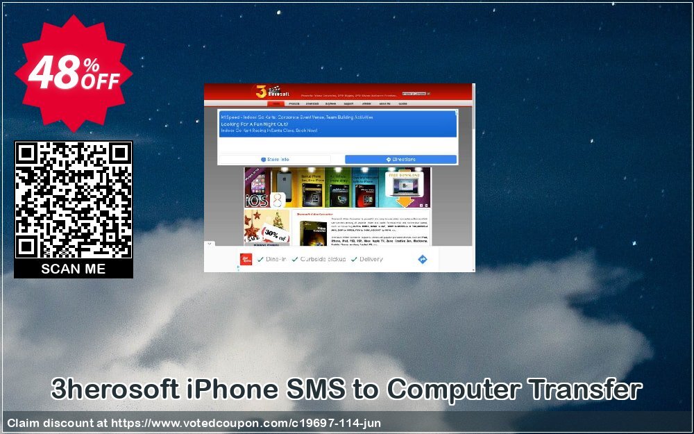 3herosoft iPhone SMS to Computer Transfer Coupon, discount 3herosoft Software Studio (19697). Promotion: 