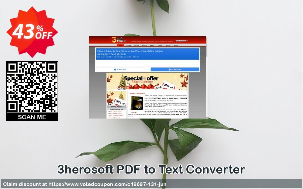3herosoft PDF to Text Converter Coupon, discount 3herosoft Software Studio (19697). Promotion: 