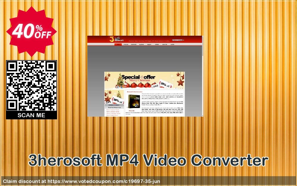 3herosoft MP4 Video Converter Coupon, discount 3herosoft Software Studio (19697). Promotion: 