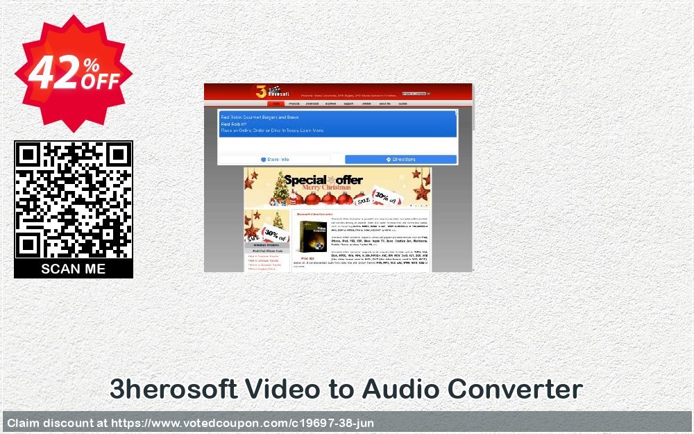 3herosoft Video to Audio Converter Coupon, discount 3herosoft Software Studio (19697). Promotion: 