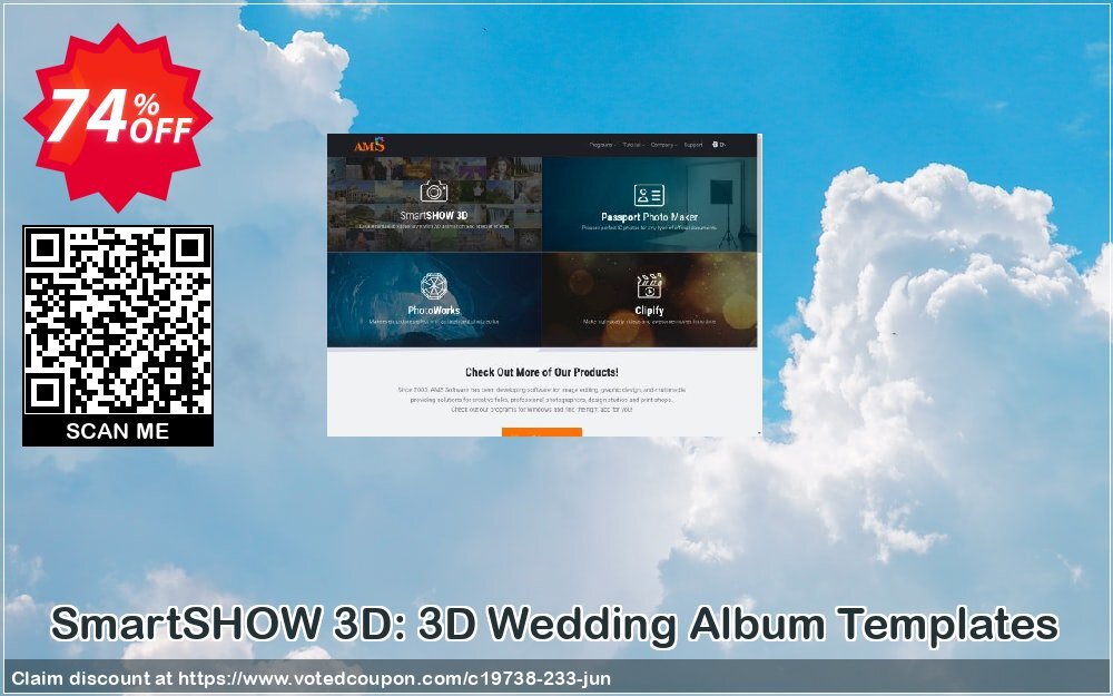 SmartSHOW 3D: 3D Wedding Album Templates Coupon, discount 72% OFF SmartSHOW 3D: 3D Wedding Album Templates, verified. Promotion: Staggering discount code of SmartSHOW 3D: 3D Wedding Album Templates, tested & approved