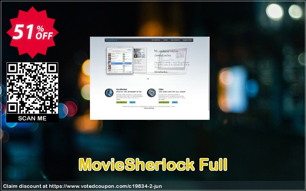 MovieSherlock Full Coupon, discount Second license. Promotion: An offer for second license for existing customer
