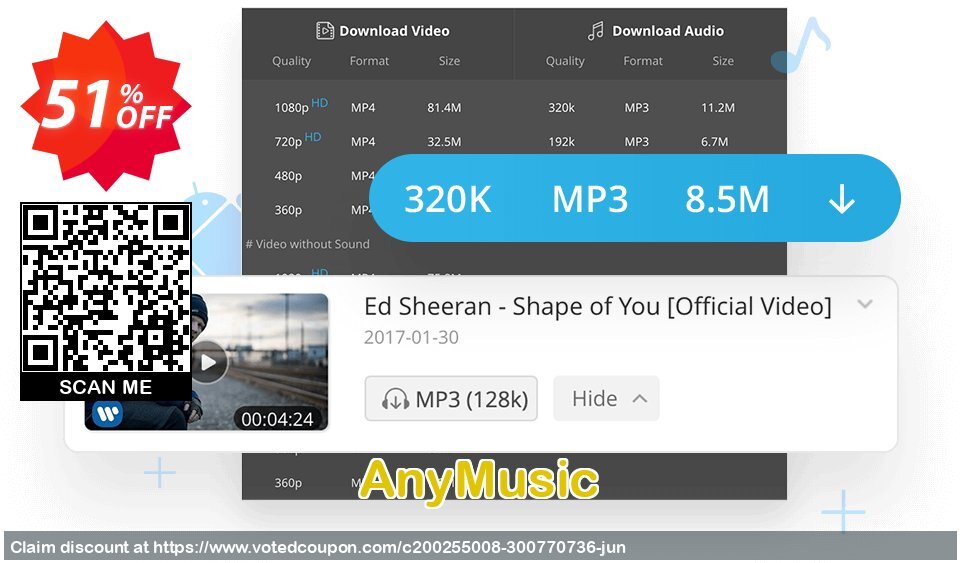 AnyMusic Coupon, discount Coupon code AnyMusic Win Annually. Promotion: AnyMusic Win Annually offer from Amoyshare