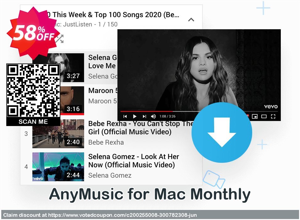 AnyMusic for MAC Monthly Coupon, discount Coupon code AnyMusic Mac Monthly. Promotion: AnyMusic Mac Monthly offer from Amoyshare