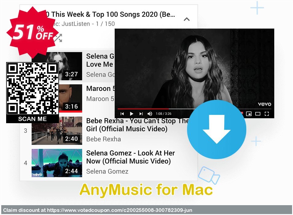AnyMusic for MAC Coupon, discount Coupon code AnyMusic Mac Annually. Promotion: AnyMusic Mac Annually offer from Amoyshare