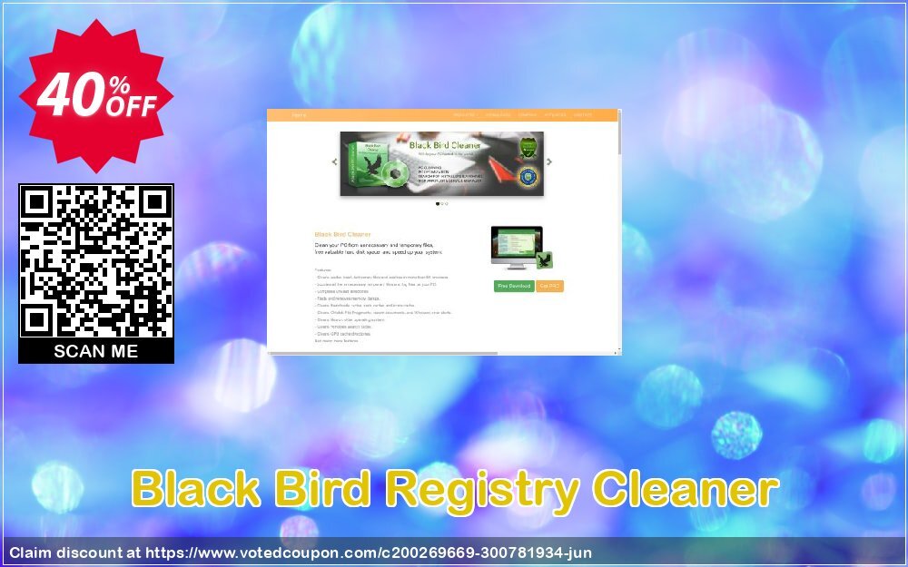 Black Bird Registry Cleaner Coupon, discount Coupon code Black Bird Registry Cleaner. Promotion: Black Bird Registry Cleaner offer from Blackbird