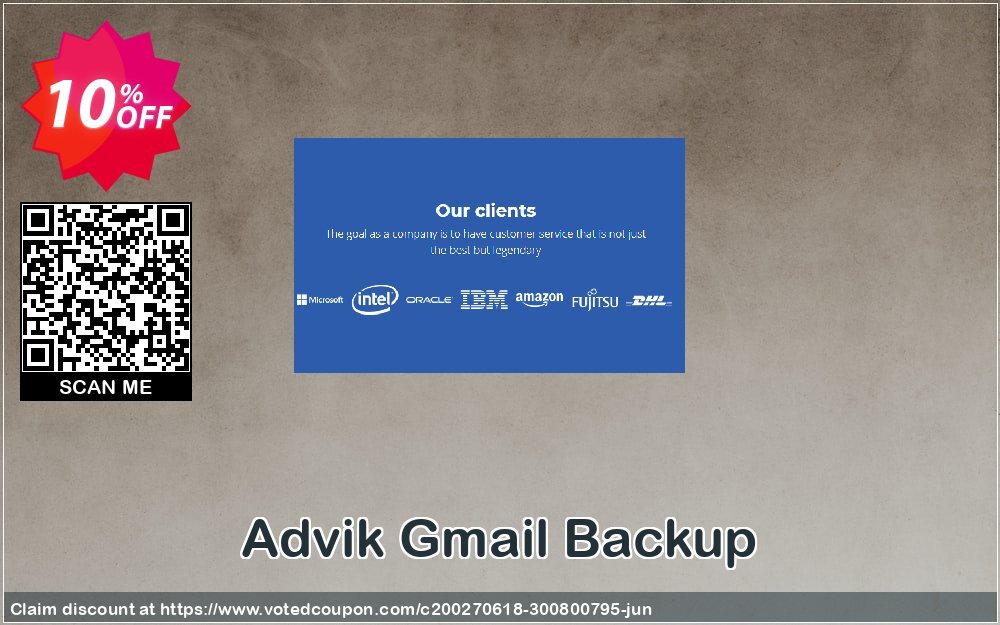 Advik Gmail Backup Coupon, discount Coupon code Advik Gmail Backup - Personal License. Promotion: Advik Gmail Backup - Personal License Exclusive offer 