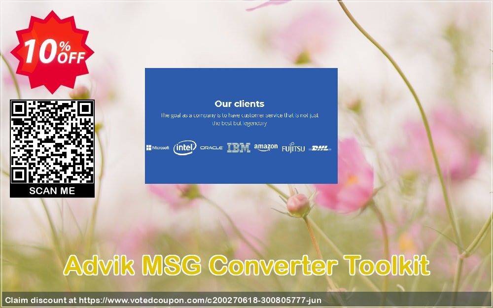 Advik MSG Converter Toolkit Coupon, discount Coupon code Advik MSG Converter Toolkit - Personal License. Promotion: Advik MSG Converter Toolkit - Personal License Exclusive offer 
