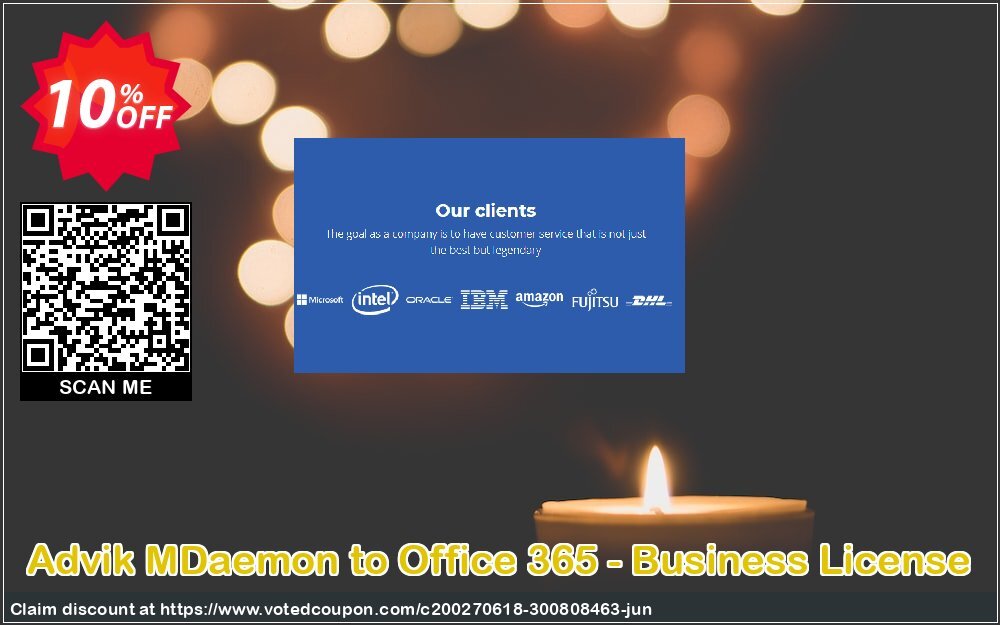 Advik MDaemon to Office 365 - Business Plan Coupon, discount Coupon code Advik MDaemon to Office 365 - Business License. Promotion: Advik MDaemon to Office 365 - Business License Exclusive offer 