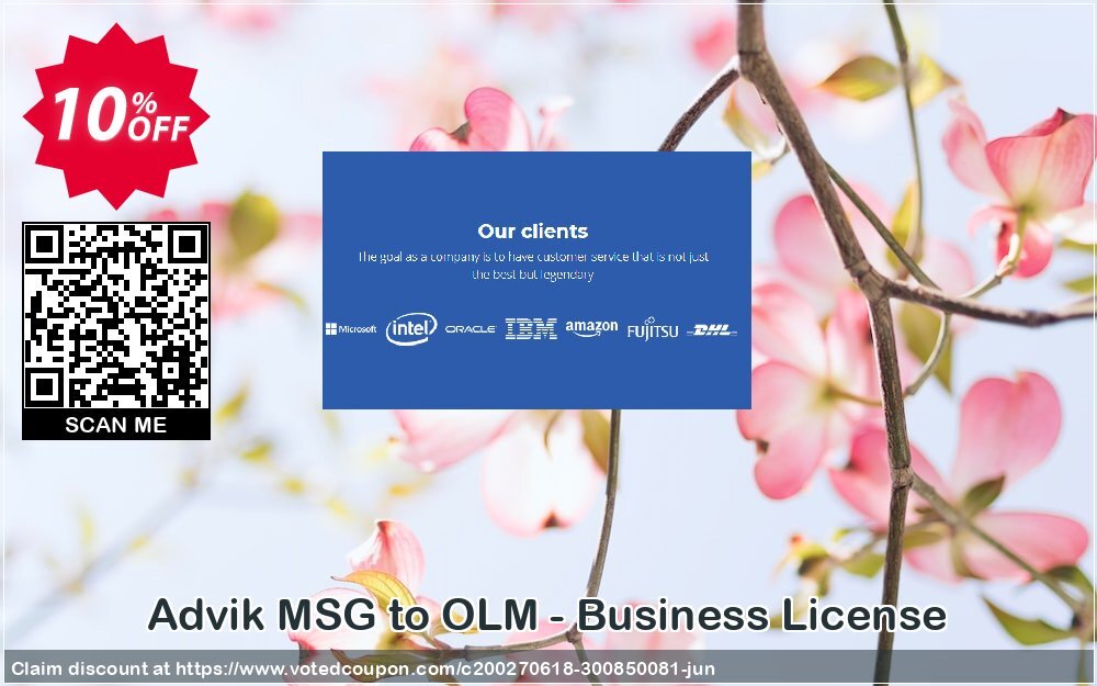 Advik MSG to OLM - Business Plan Coupon, discount Coupon code Advik MSG to OLM - Business License. Promotion: Advik MSG to OLM - Business License Exclusive offer 