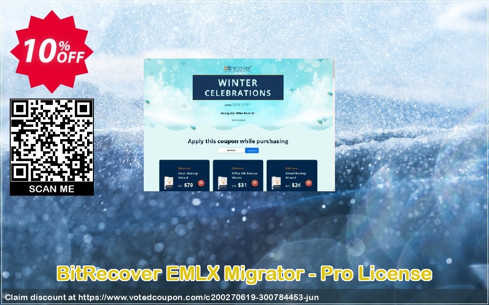BitRecover EMLX Migrator - Pro Plan Coupon, discount Coupon code EMLX Migrator - Pro License. Promotion: EMLX Migrator - Pro License offer from BitRecover