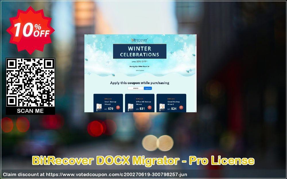 BitRecover DOCX Migrator - Pro Plan Coupon, discount Coupon code DOCX Migrator - Pro License. Promotion: DOCX Migrator - Pro License offer from BitRecover