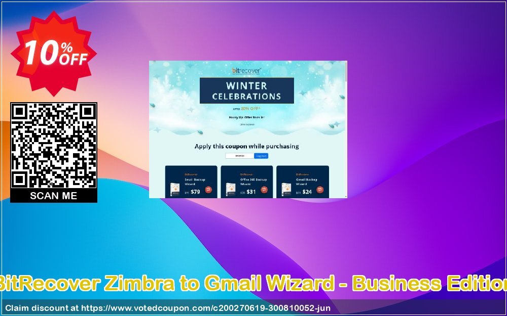 BitRecover Zimbra to Gmail Wizard - Business Edition Coupon Code Jun 2024, 10% OFF - VotedCoupon