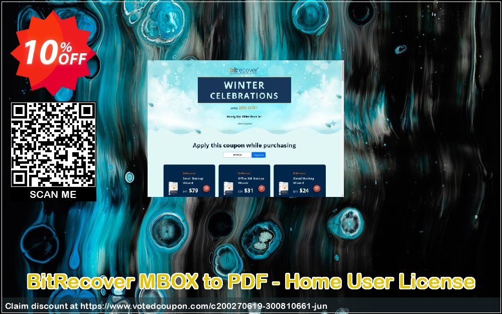 BitRecover MBOX to PDF - Home User Plan Coupon, discount Coupon code BitRecover MBOX to PDF - Home User License. Promotion: BitRecover MBOX to PDF - Home User License Exclusive offer 