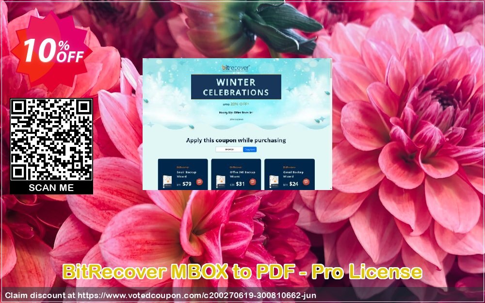 BitRecover MBOX to PDF - Pro Plan Coupon, discount Coupon code BitRecover MBOX to PDF - Pro License. Promotion: BitRecover MBOX to PDF - Pro License Exclusive offer 