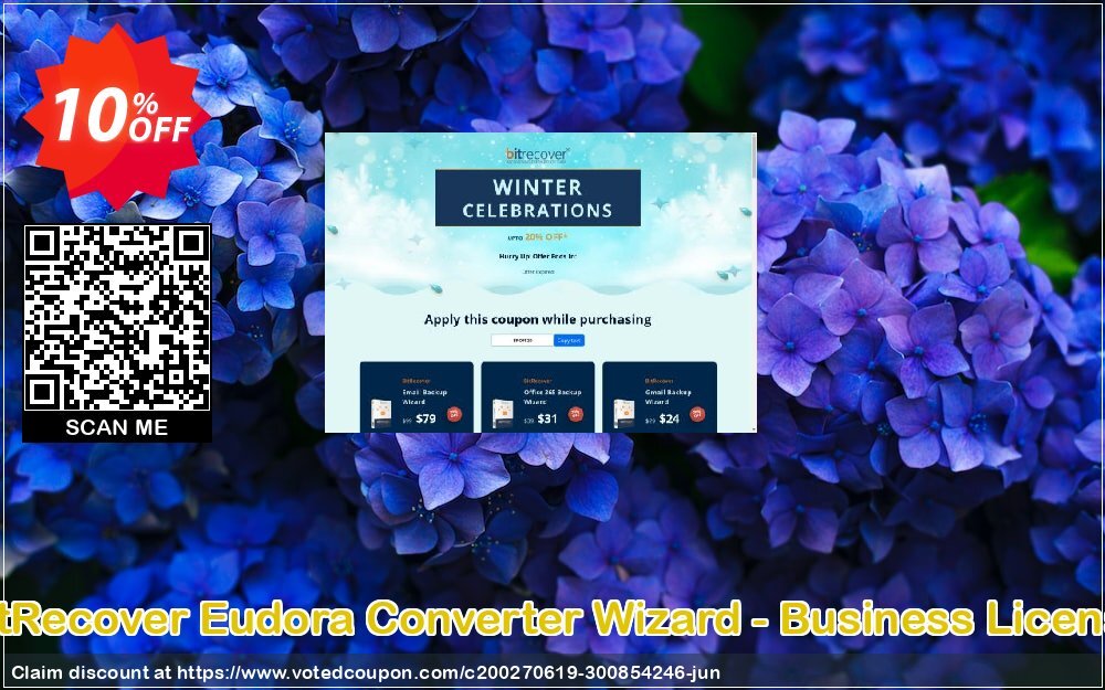 BitRecover Eudora Converter Wizard - Business Plan Coupon, discount Coupon code Eudora Converter Wizard - Business License. Promotion: Eudora Converter Wizard - Business License offer from BitRecover