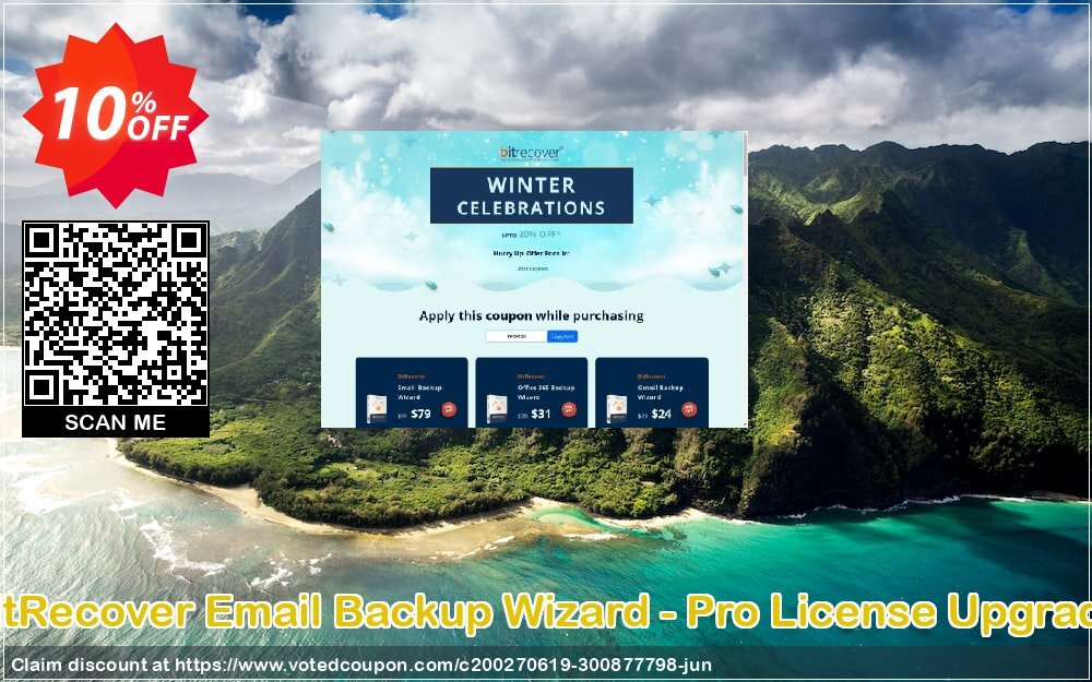 BitRecover Email Backup Wizard - Pro Plan Upgrade Coupon, discount Coupon code Email Backup Wizard - Pro License Upgrade. Promotion: Email Backup Wizard - Pro License Upgrade offer from BitRecover