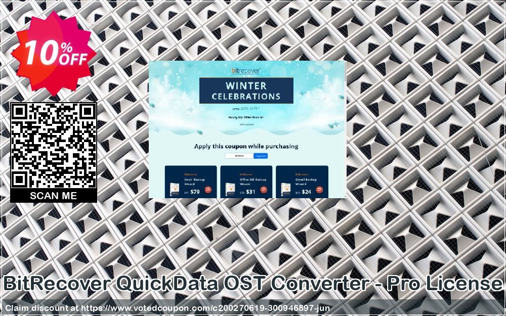 BitRecover QuickData OST Converter - Pro Plan Coupon, discount Coupon code QuickData OST Converter - Pro License. Promotion: QuickData OST Converter - Pro License offer from BitRecover