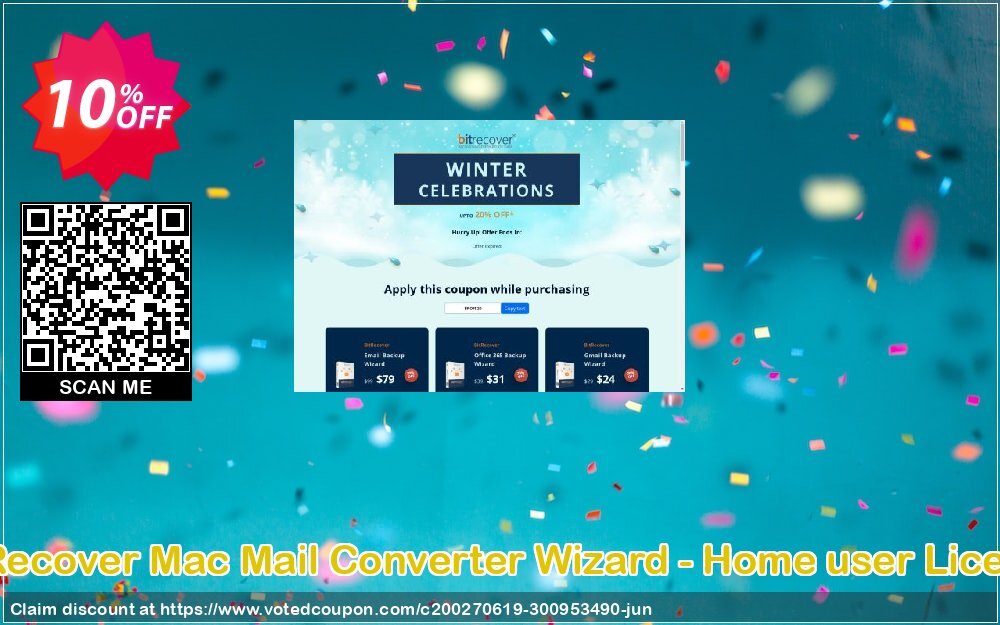 BitRecover MAC Mail Converter Wizard - Home user Plan Coupon Code Jun 2024, 10% OFF - VotedCoupon
