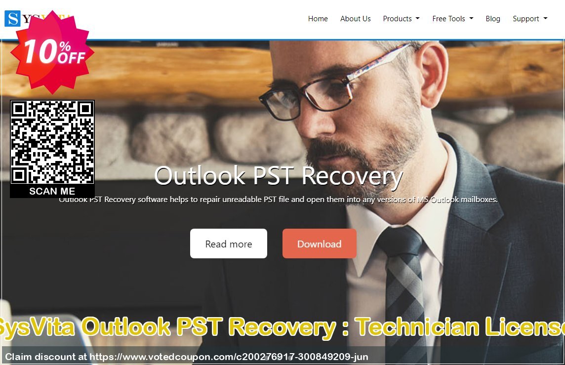 SysVita Outlook PST Recovery : Technician Plan Coupon Code Jun 2024, 10% OFF - VotedCoupon
