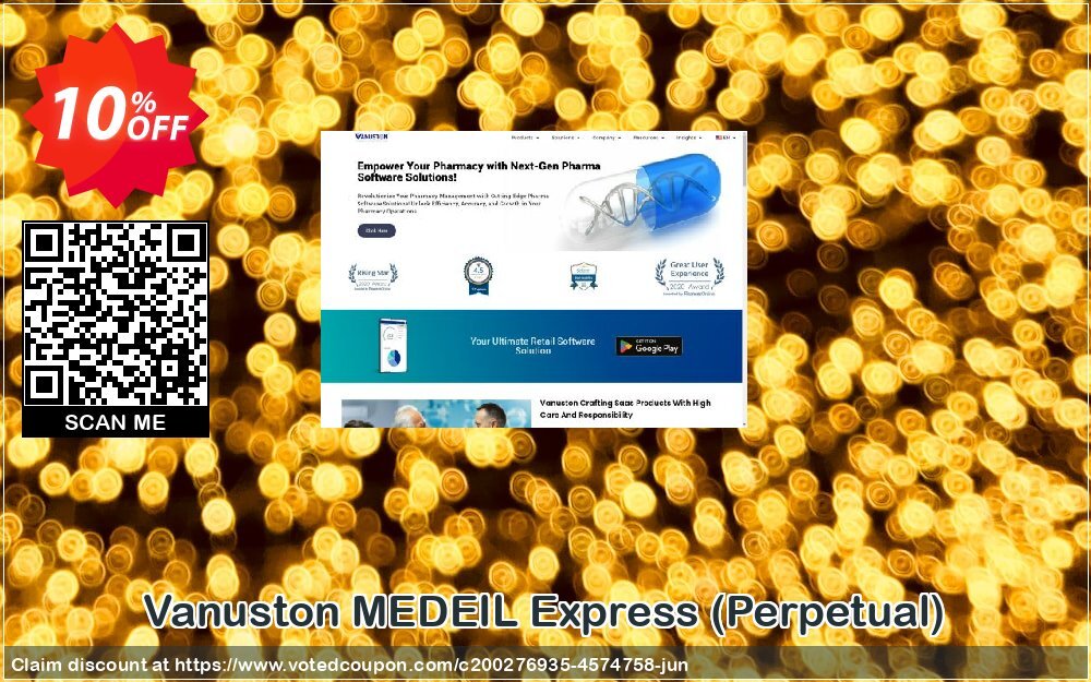 Vanuston MEDEIL Express, Perpetual  Coupon, discount MEDEIL-EXP-Perpetual License Special promotions code 2024. Promotion: Special promotions code of MEDEIL-EXP-Perpetual License 2024