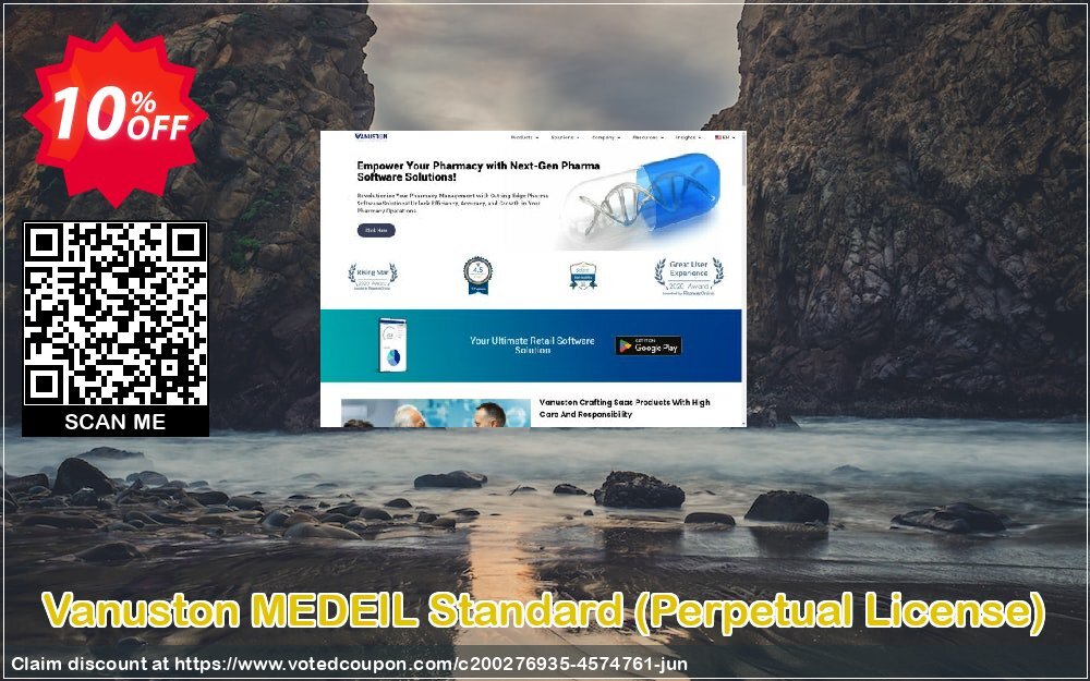 Vanuston MEDEIL Standard, Perpetual Plan  Coupon, discount MEDEIL-STD-Perpetual License Wonderful offer code 2024. Promotion: Wonderful offer code of MEDEIL-STD-Perpetual License 2024