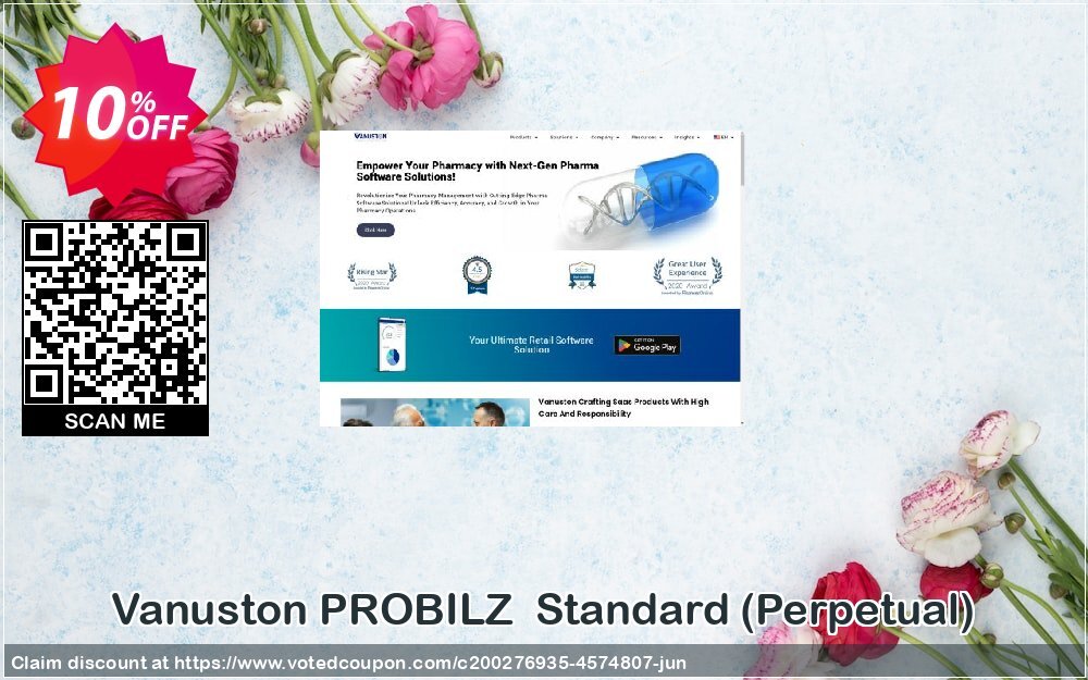 Vanuston PROBILZ  Standard, Perpetual  Coupon, discount PROBILZ-STD-Perpetual License Wonderful promotions code 2024. Promotion: Wonderful promotions code of PROBILZ-STD-Perpetual License 2024