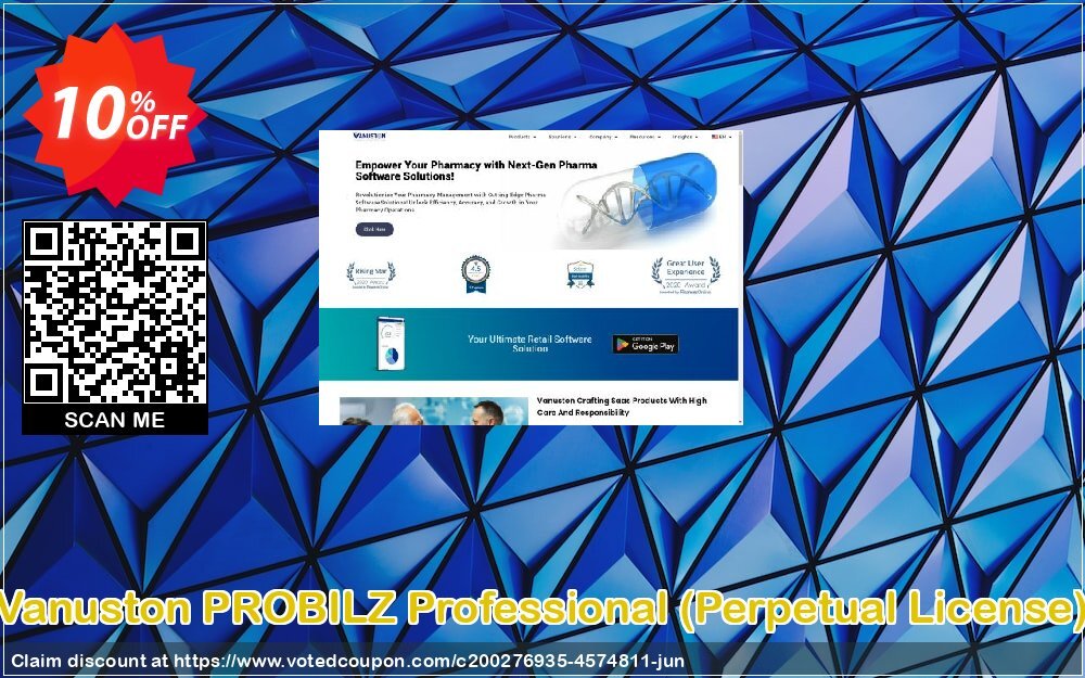 Vanuston PROBILZ Professional, Perpetual Plan  Coupon, discount PROBILZ-PROF-Perpetual License Imposing discount code 2024. Promotion: Imposing discount code of PROBILZ-PROF-Perpetual License 2024