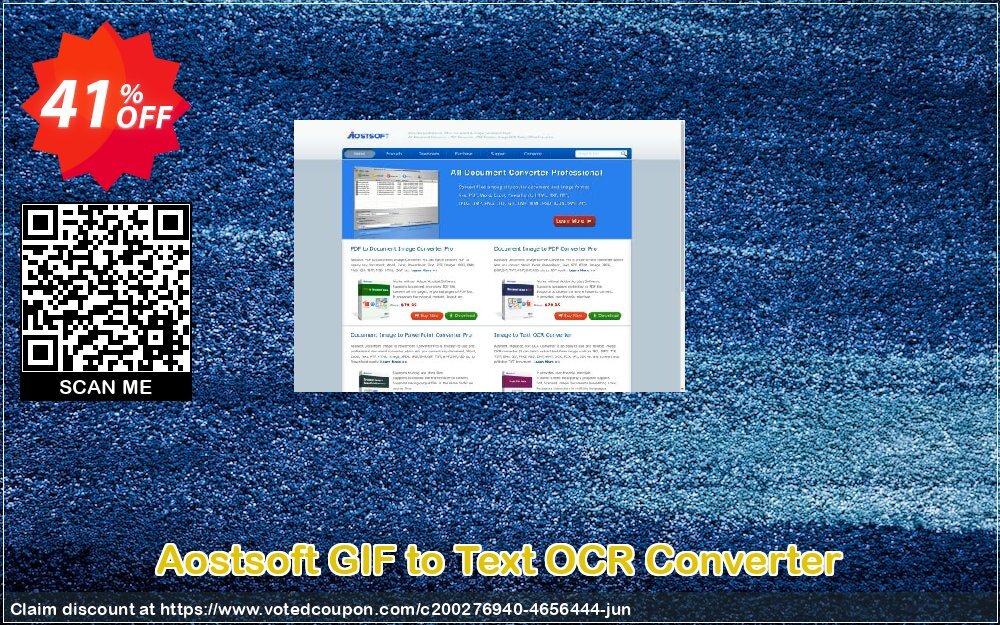 Aostsoft GIF to Text OCR Converter Coupon, discount Aostsoft GIF to Text OCR Converter Excellent offer code 2024. Promotion: Excellent offer code of Aostsoft GIF to Text OCR Converter 2024