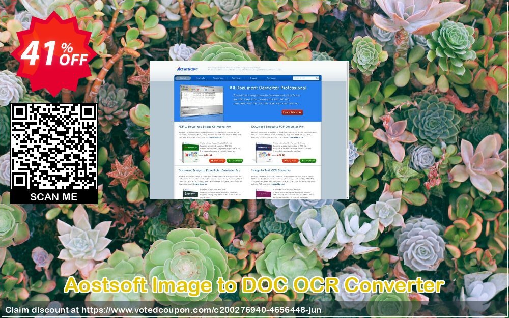 Aostsoft Image to DOC OCR Converter Coupon, discount Aostsoft Image to DOC OCR Converter Awful promotions code 2024. Promotion: Awful promotions code of Aostsoft Image to DOC OCR Converter 2024